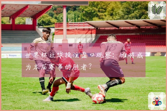 世界杯让球投注盘口观察：谁将成为本届赛事的胜者？