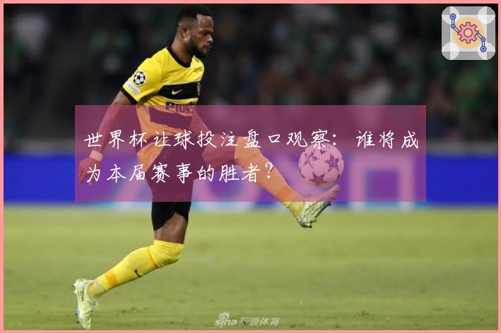 世界杯让球投注盘口观察：谁将成为本届赛事的胜者？