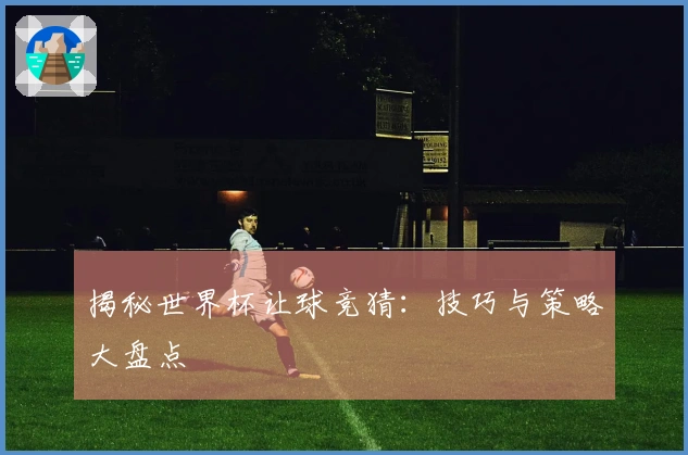 揭秘世界杯让球竞猜：技巧与策略大盘点
